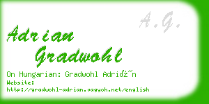 adrian gradwohl business card